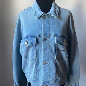 Tommy Jeans light Denim Button Down Jacket size L